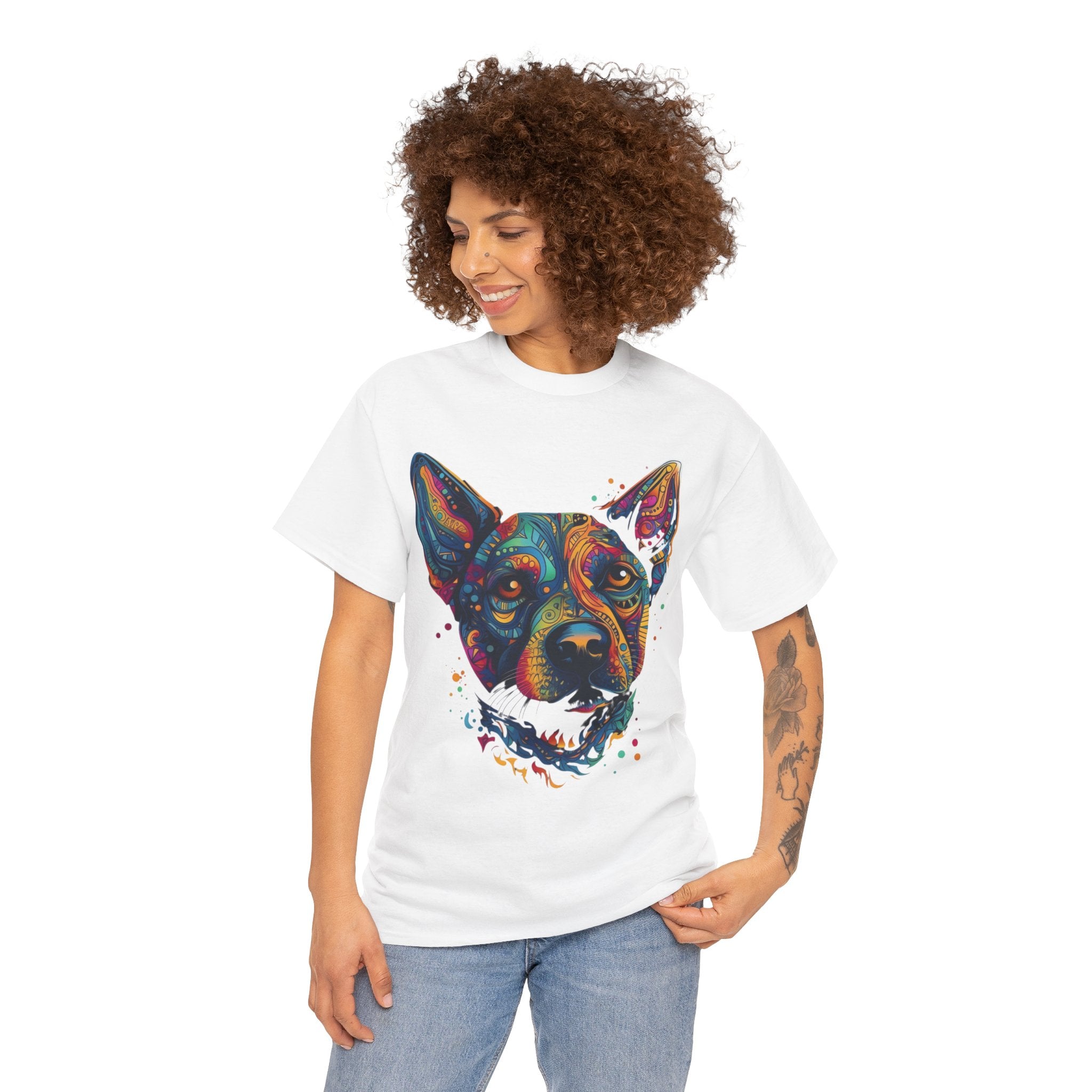 Colorful Dog Portrait Tee