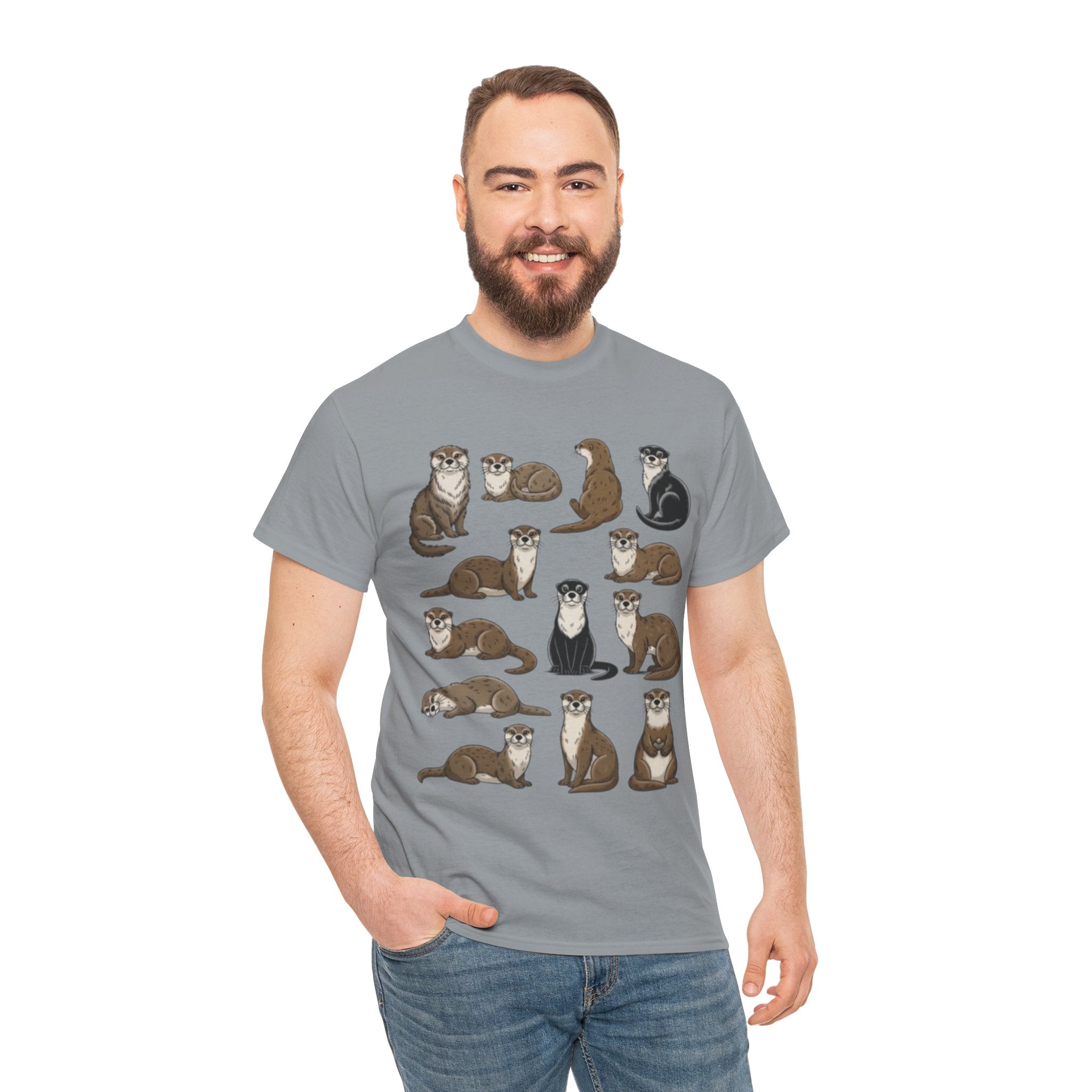 Cute Otter Illustration Tee