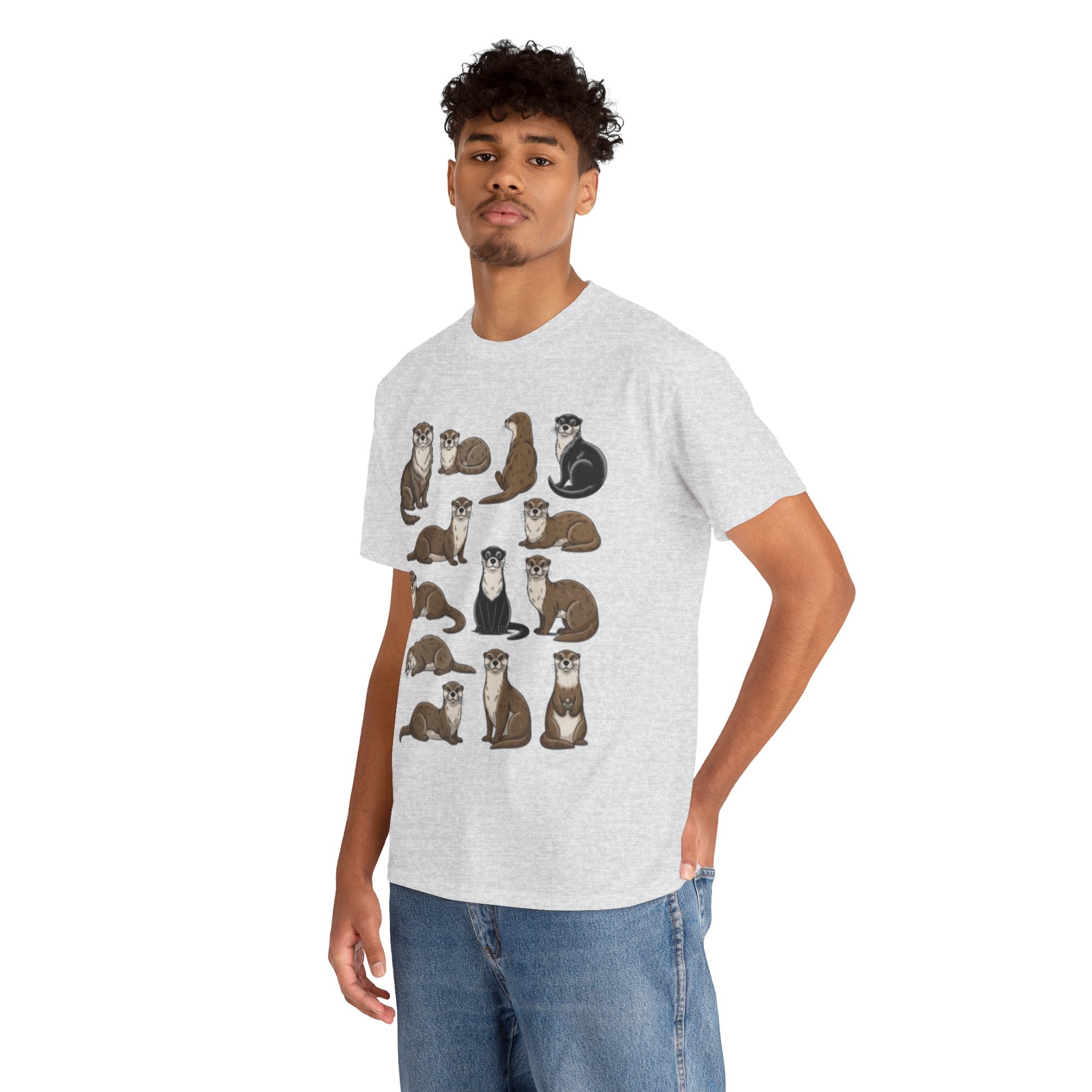 Cute Otter Illustration Tee