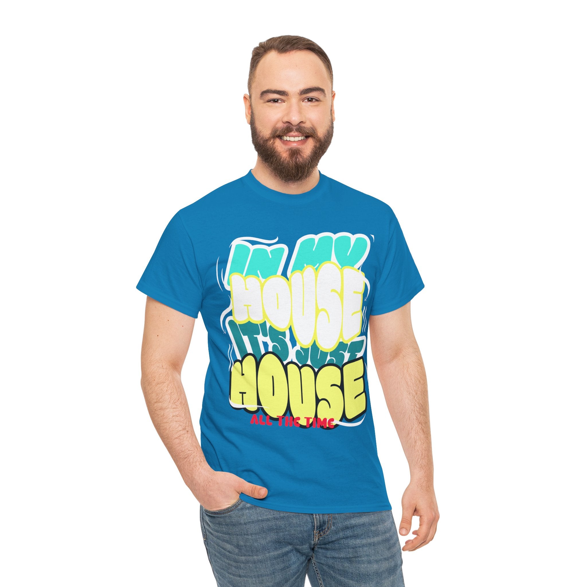 "In My House" Retro DJ House Music Tee