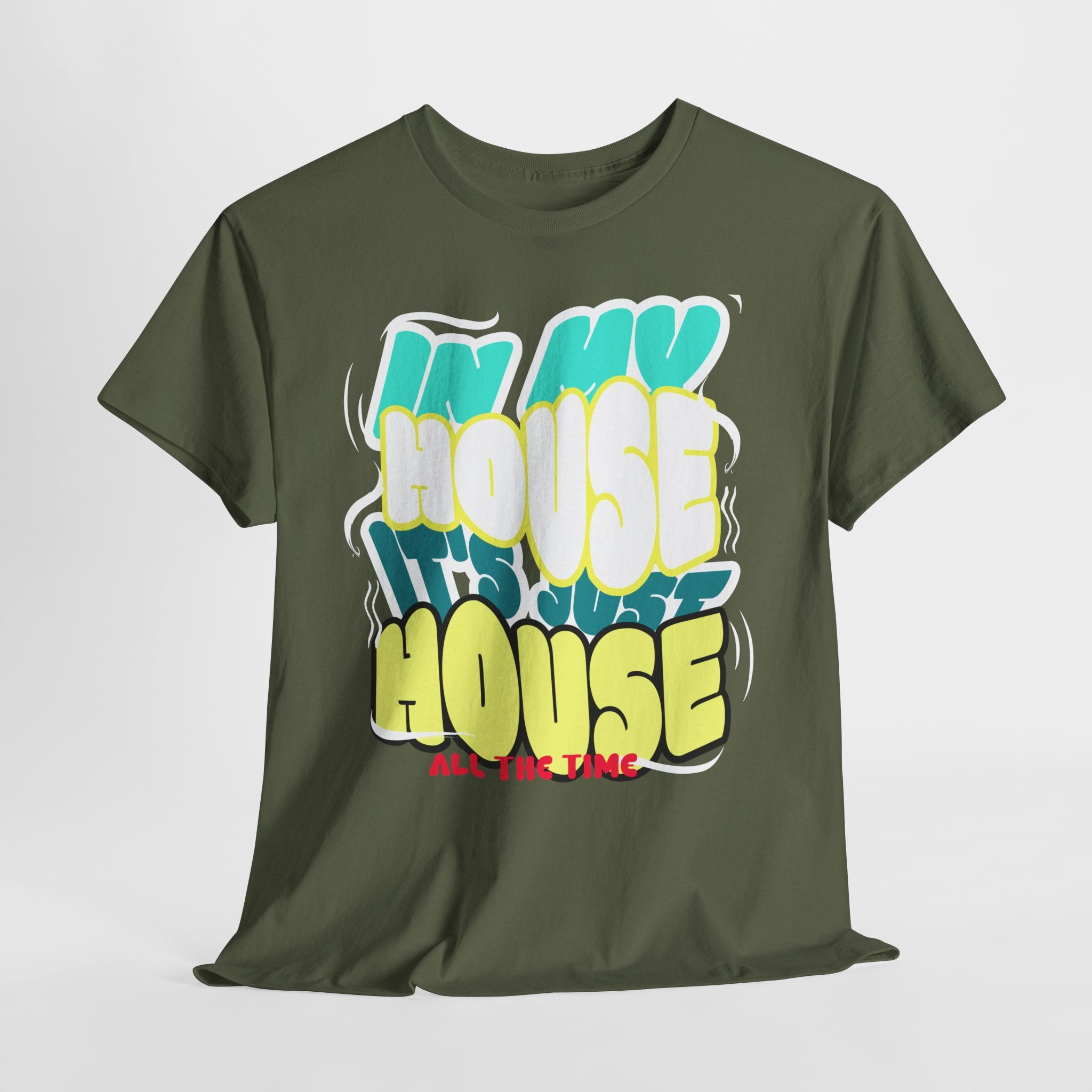 "In My House" Retro DJ House Music Tee