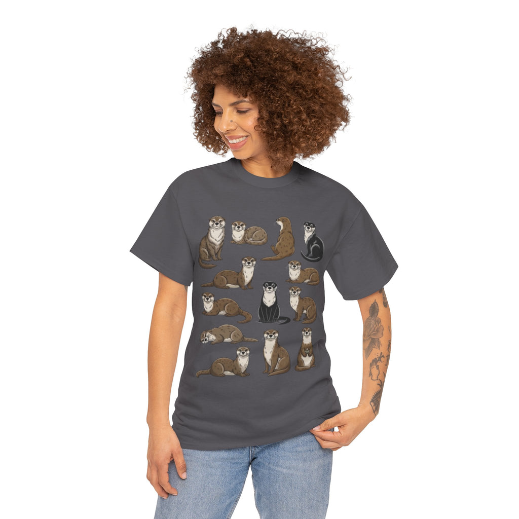 Cute Otter Illustration Tee