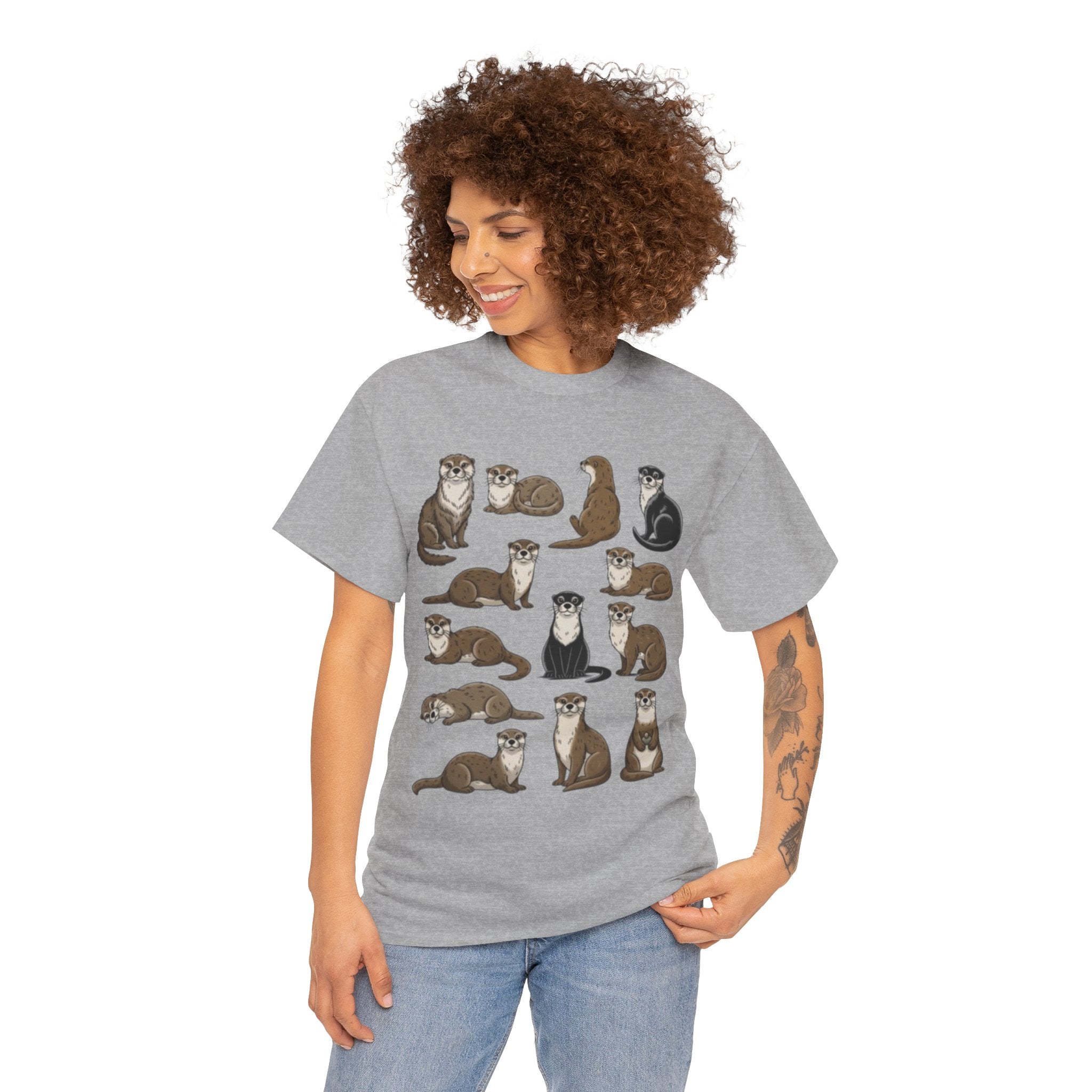 Cute Otter Illustration Tee