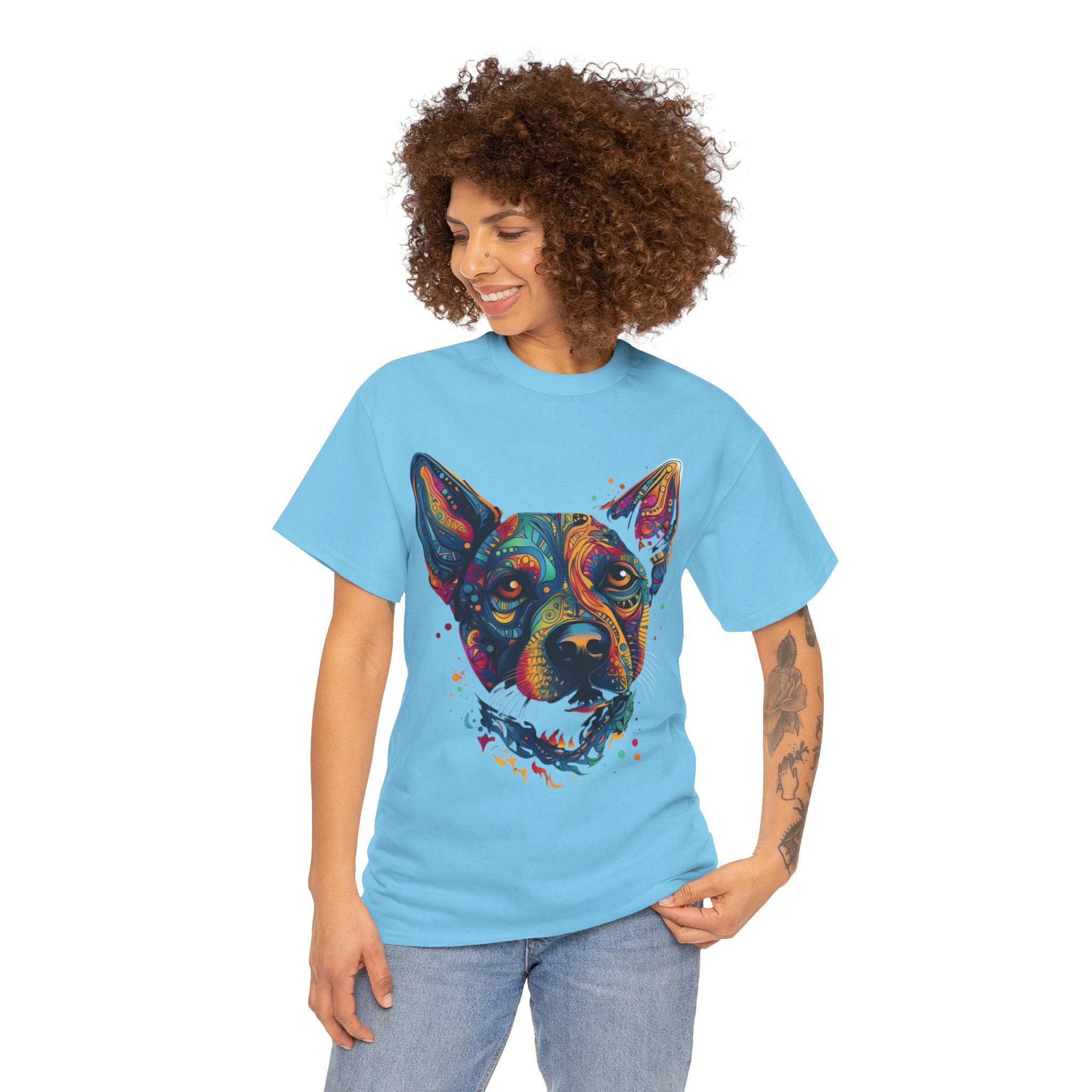 Colorful Dog Portrait Tee
