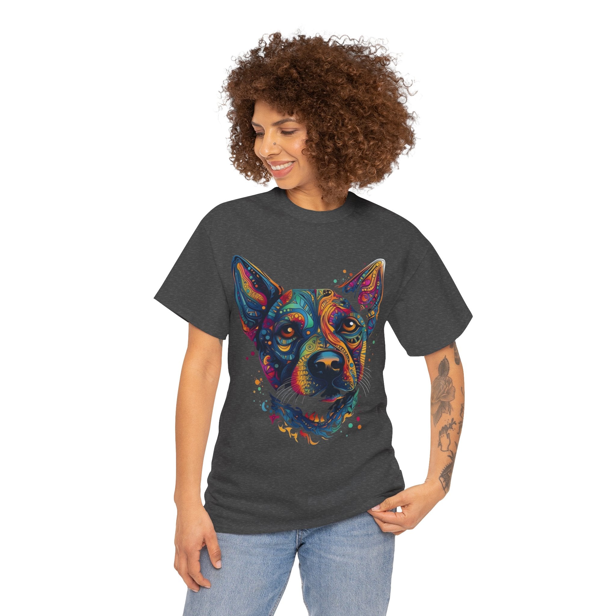 Colorful Dog Portrait Tee
