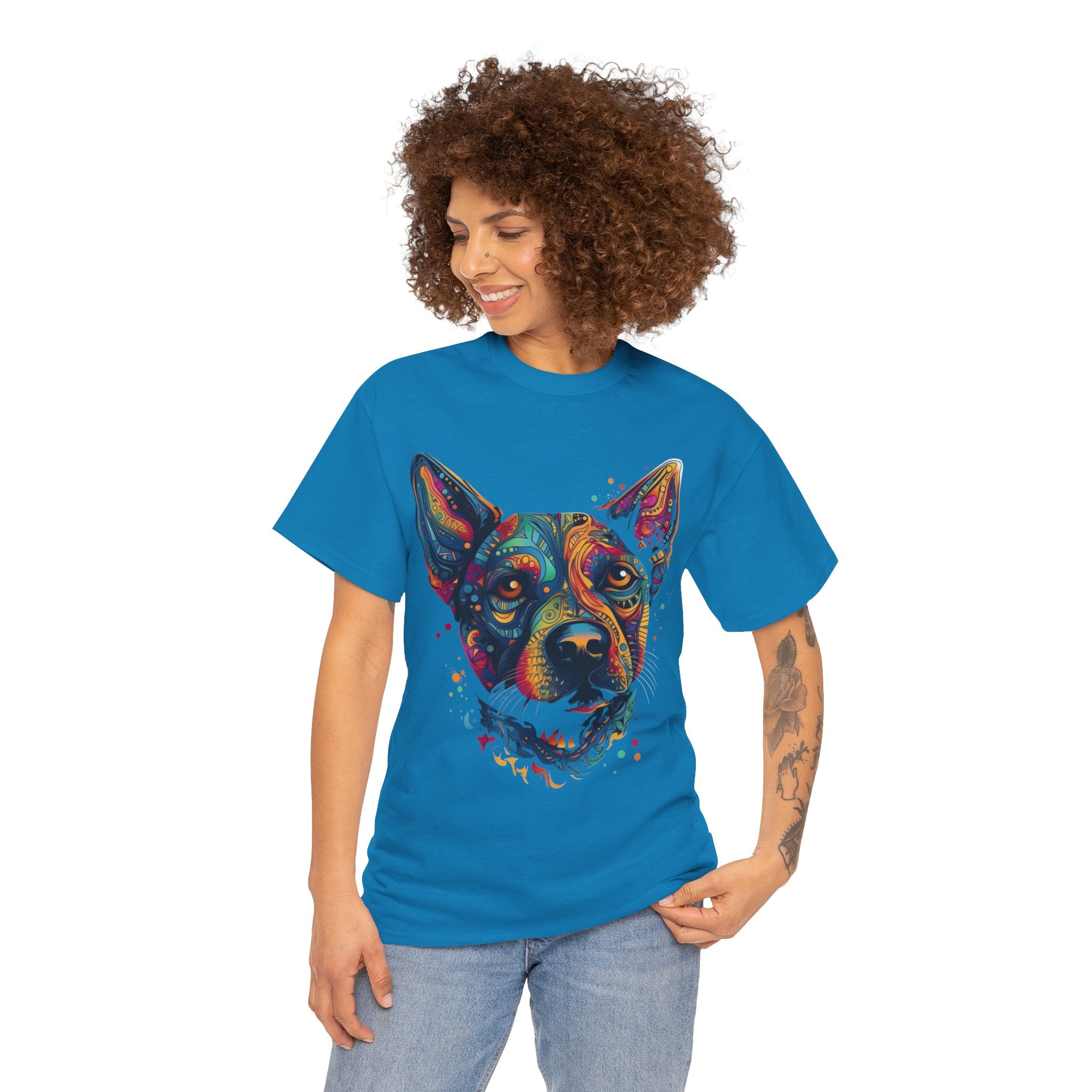 Colorful Dog Portrait Tee