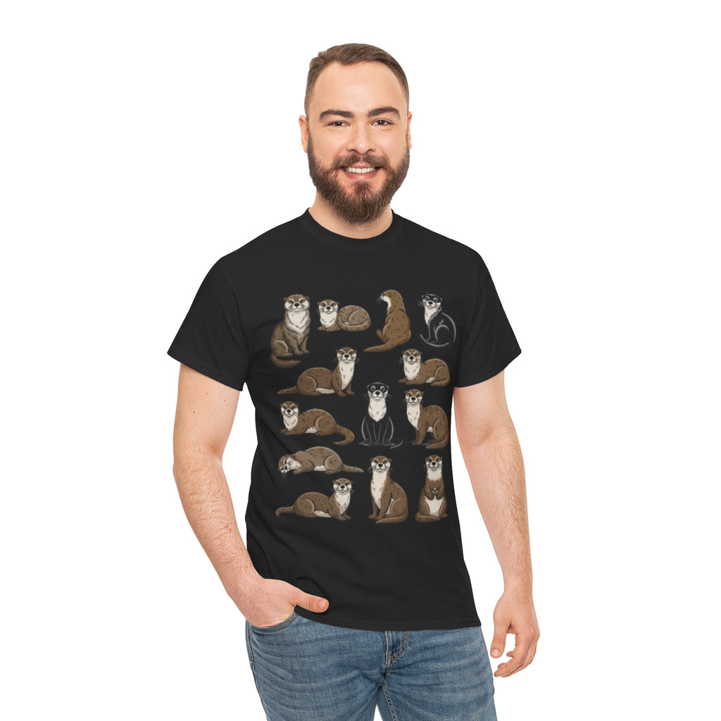 Cute Otter Illustration Tee