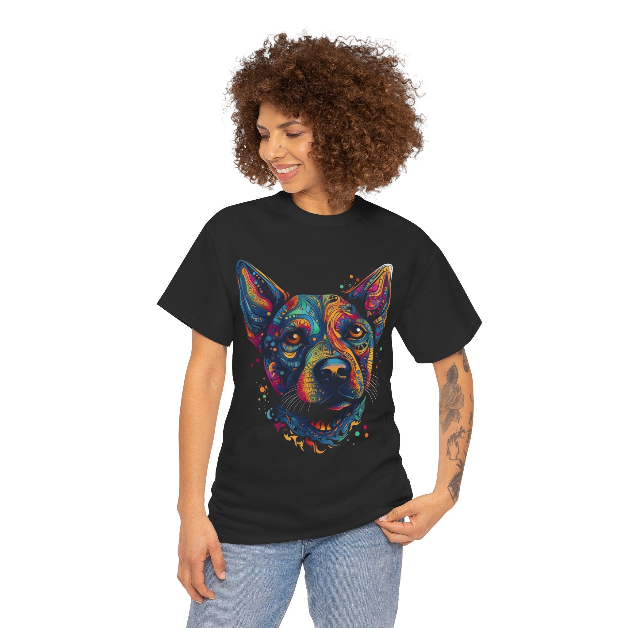 Colorful Dog Portrait Tee