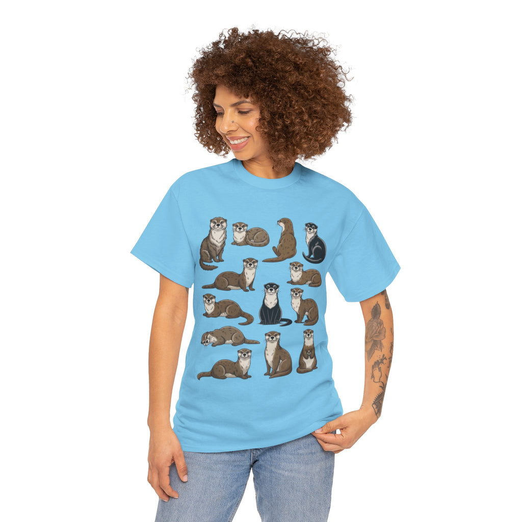 Cute Otter Illustration Tee