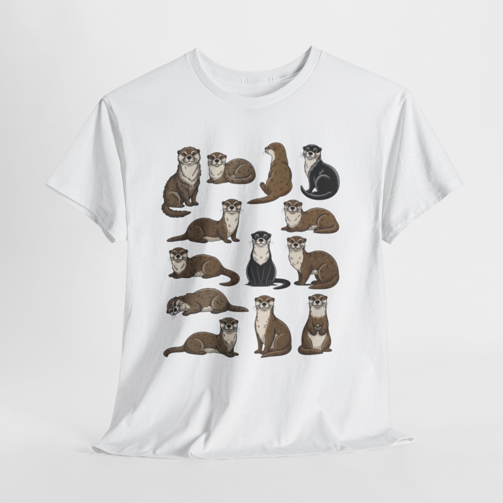 Cute Otter Illustration Tee