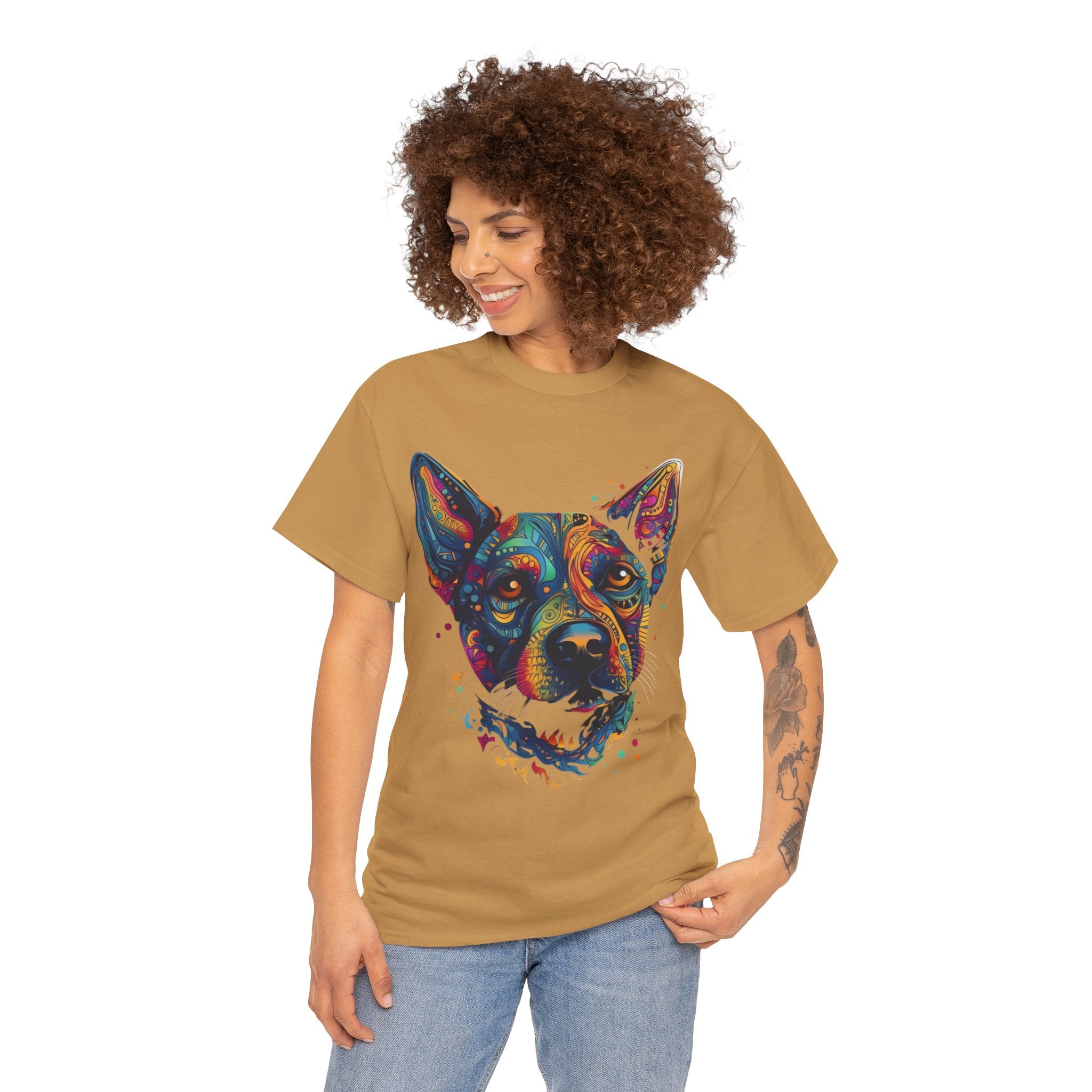 Colorful Dog Portrait Tee