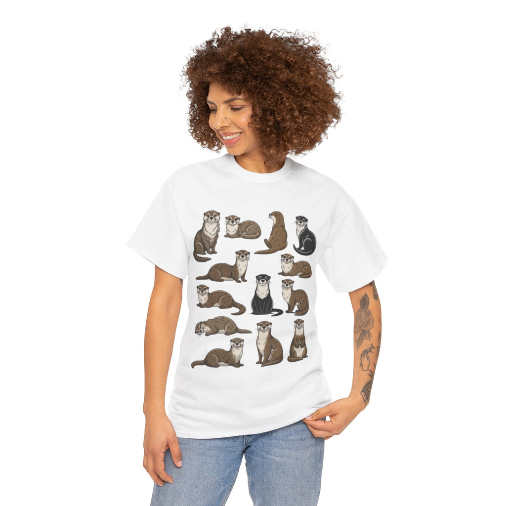 Cute Otter Illustration Tee