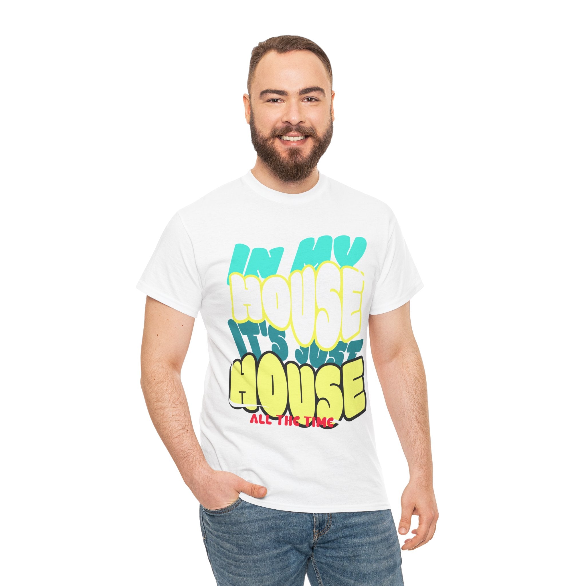 "In My House" Retro DJ House Music Tee