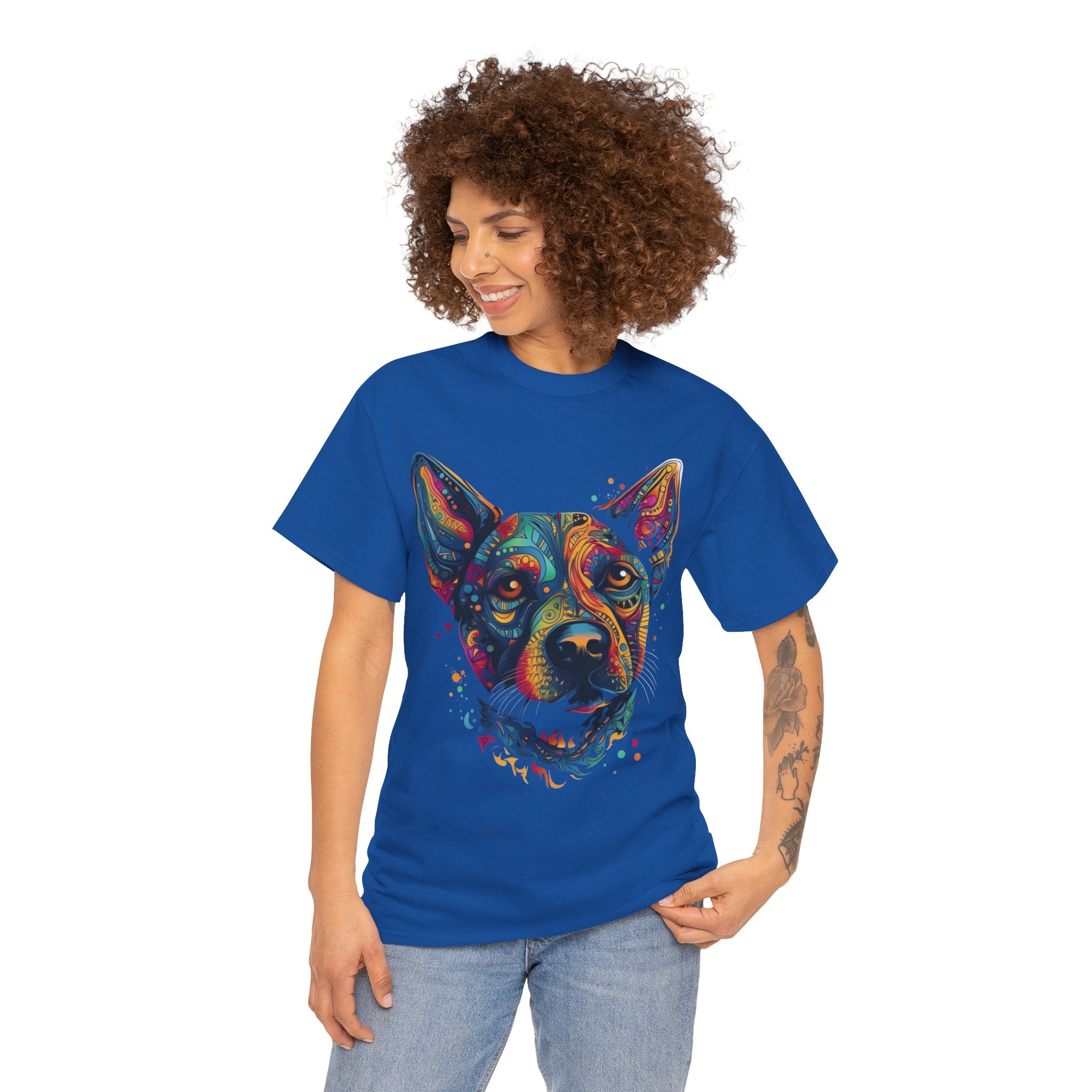 Colorful Dog Portrait Tee