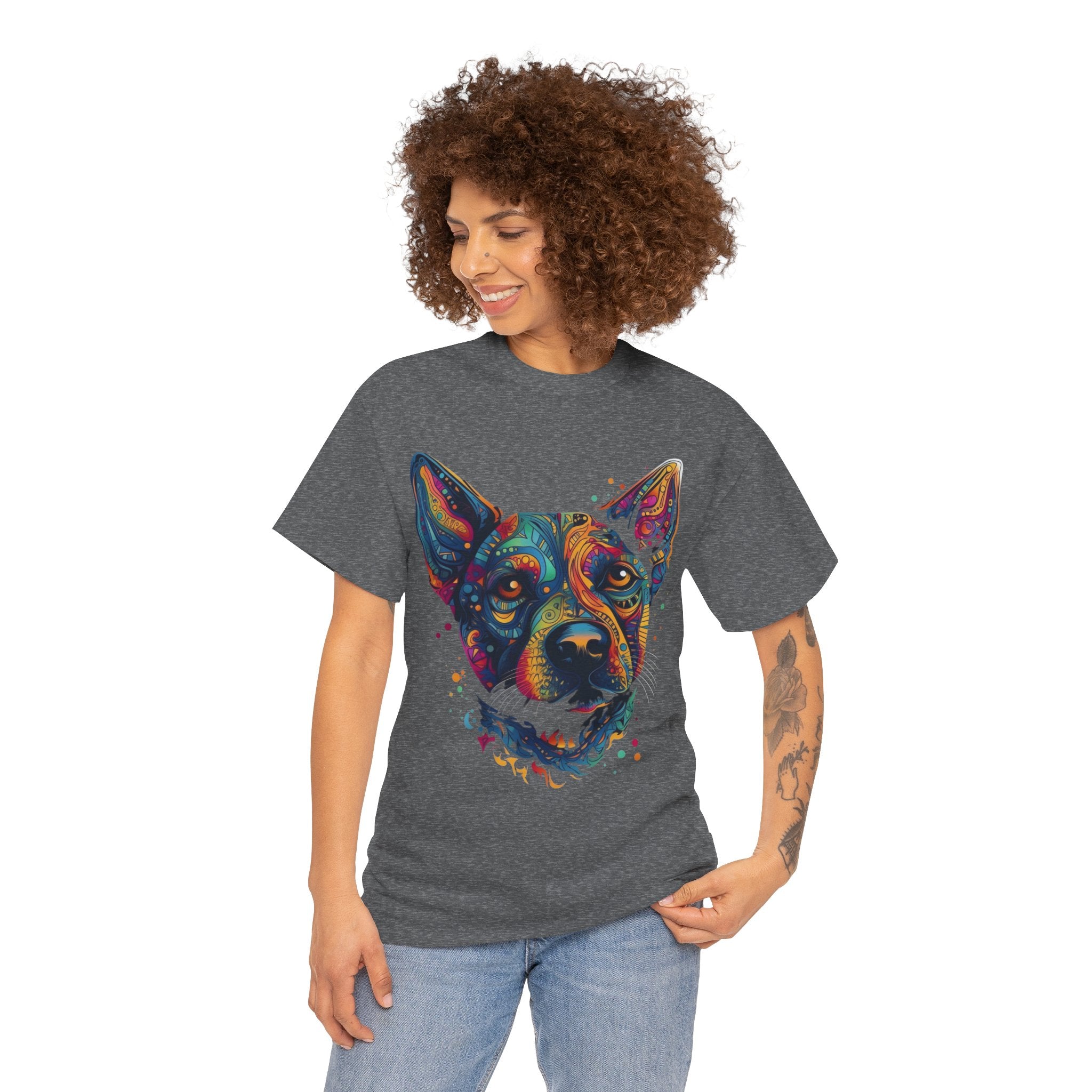 Colorful Dog Portrait Tee